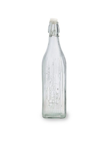 BOTELLA CUADRADA VIDRIO TRANSP VIBA
