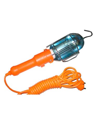 LAMPARA PORTATIL GANCHO/INTERRUPTOR E-27 MAX 60W
