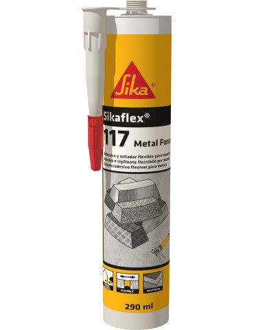 ADHESIVO ELASTICO METALES GRIS