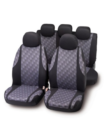 FUNDAS ELASTICAS JG NEGRO GRIS
