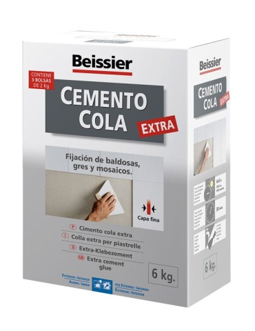 CEMENTO COLA PORCELANICO C1 EXTRA GRIS
