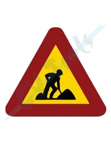 SEÑAL METALICA PELIGRO OBRAS TP18