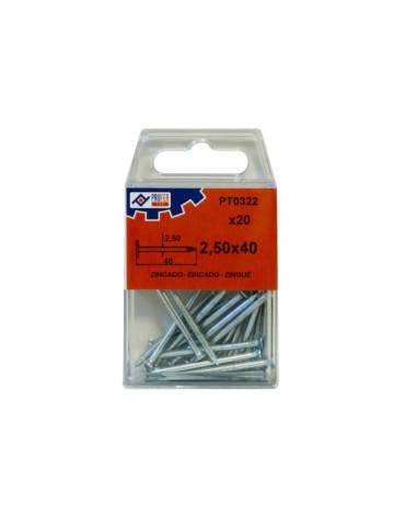 PUNTA ACERO C PLANA ZN C/20