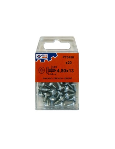 TORNILLO R/CHAP C/ALOM ZN C/20
