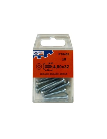 TORNILLO R/CHAP C/ALOM ZN C/8