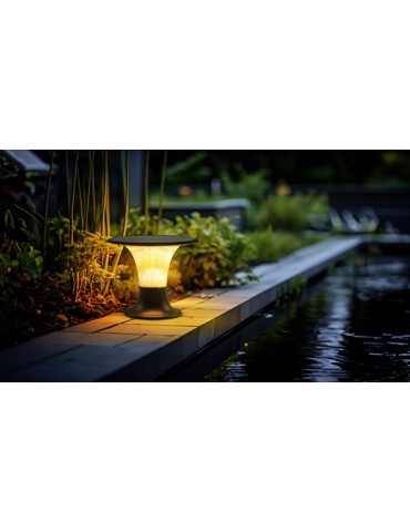 APLIQUE LED SOLAR 2000Lm SENSOR CREPUSCULAR