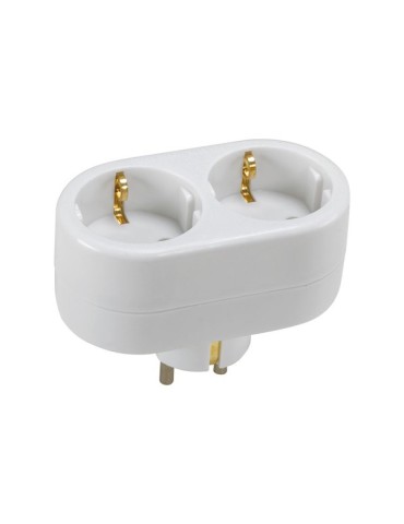ADAPTADOR SCHUKO 2 TOMAS FRONT