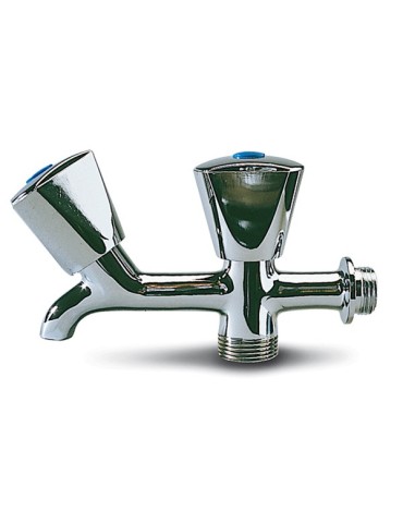 GRIFO CURVO DOBLE LAVADORA