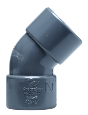 CODO PVC H-H 45º CHH-01