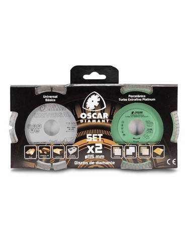 DISCO DIAMANTE PORC+G.OB PACK 2