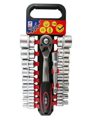 LLAVE VASO JGO 20 PZ +CARRACA