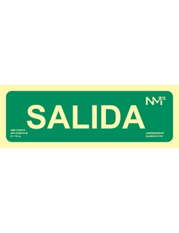 SEÑAL SALIDA PVC CLASE B