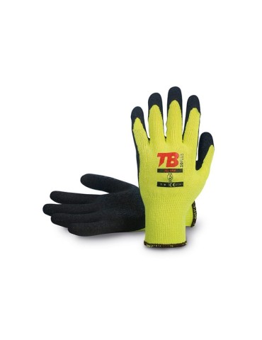 GUANTE POLIESTER LATEX AMARILLO