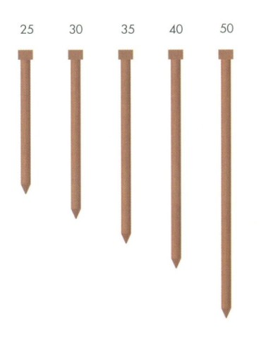 CLAVO 1,8X25MM ACERO C3000