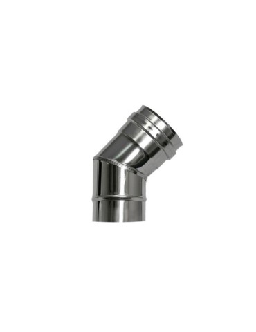 CODO ESTUFA INOXIDABLE 45 PELLET