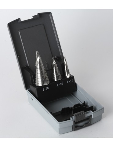 BROCA ESCALONADA HSS JGO 3 PZ