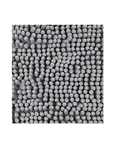 ALFOMBRA BAÑO POLIESTER 100% GRIS CLARO