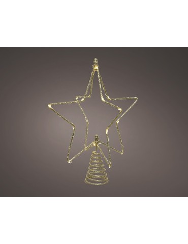 ESTRELLA ARBOL DORADA MICROLED