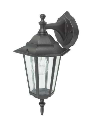 APLIQUE DESCENDENTE ORLANDO NEGRO E27