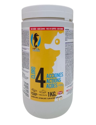 CLORO 4 ACCIONES SIN COBRE P-20 HIPOOL