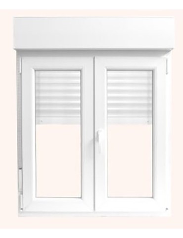 VENTANA CANDO PVC 2 HOJAS C/PERSIANA