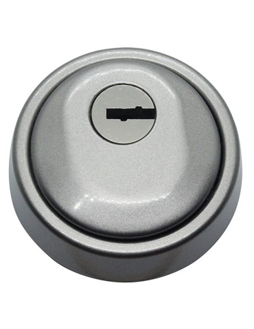 ESCUDO ALTA SEG. ACERO PLATA