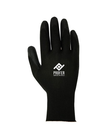 GUANTE PU NEGRO B/6